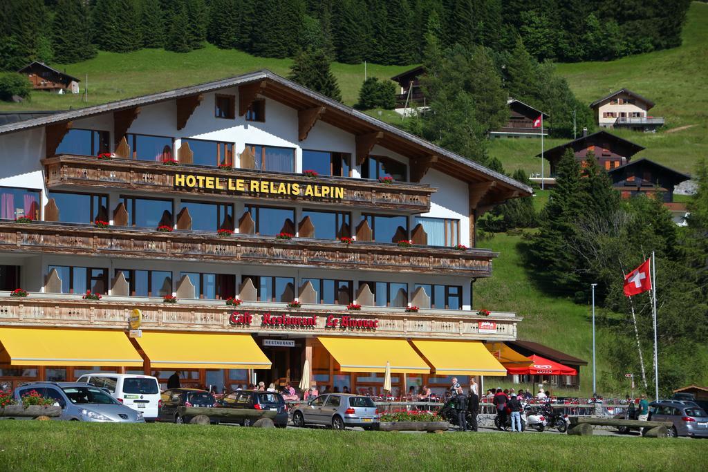 Hotel Le Relais Alpin Les Mosses Exterior foto