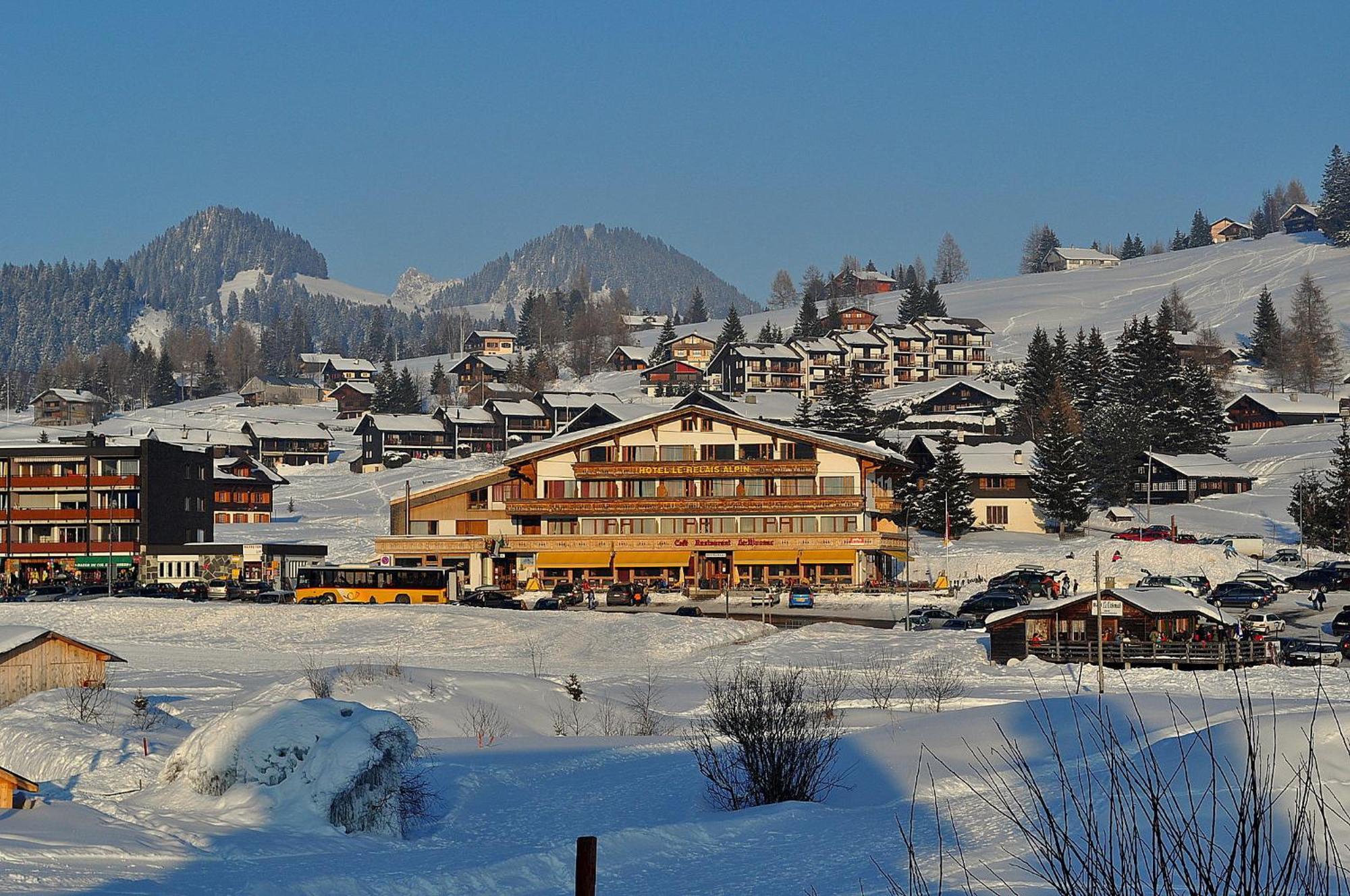 Hotel Le Relais Alpin Les Mosses Exterior foto